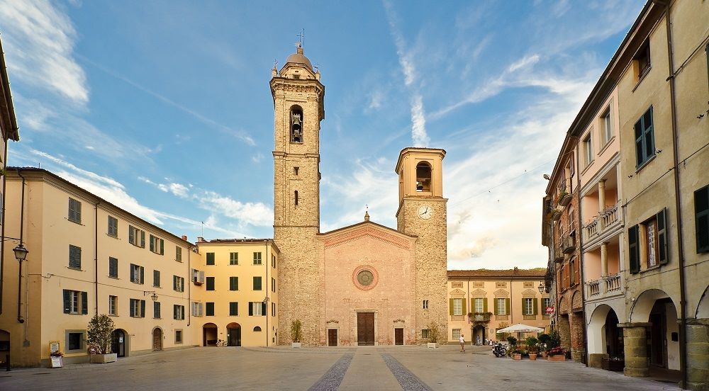 Il Palazzo del Comune e la piazza di Bobbio
